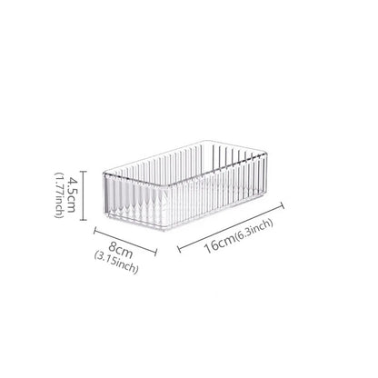 Clear Plastic Drawer Organizers Set Versatile Bathroom Vanity Drawer Organizer Trays Transparent Storage Box Bins Kitchen Gadget