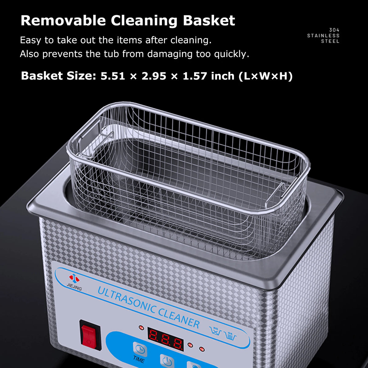 800Ml Ultrasonic Cleaner 40Khz Ultra Sonic Cleaner with Timer Ultrasonic Jewelry Cleaner Ultrasonic Cleaning Machine