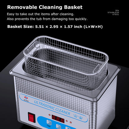 800Ml Ultrasonic Cleaner 40Khz Ultra Sonic Cleaner with Timer Ultrasonic Jewelry Cleaner Ultrasonic Cleaning Machine