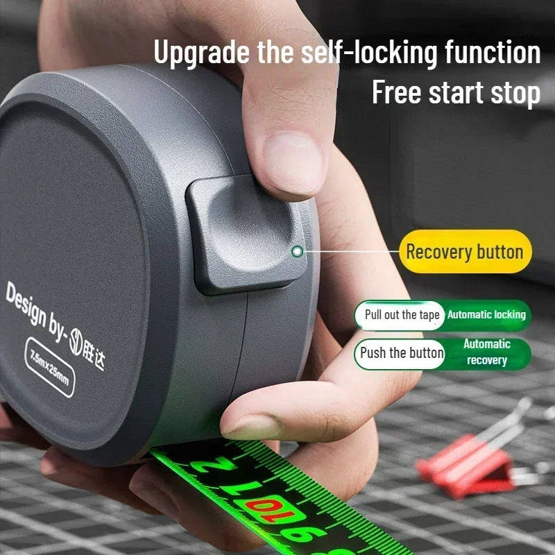 New Tape Measure Drop Resistant Wear Resistant Thickened Mini Tape Measure 10M Steel Tape Measure High Precision Ranging Tool