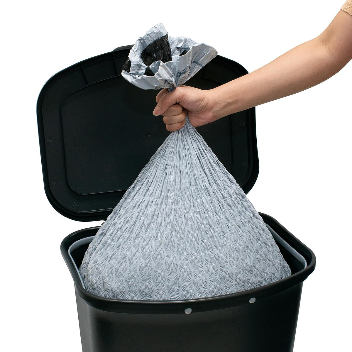 Premium Trash Can with Clorox Odor Protection, 13 Gallon, Black