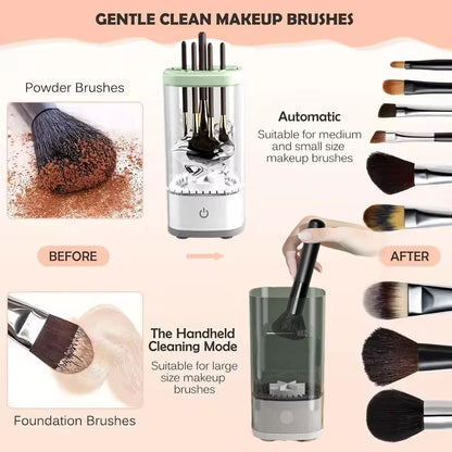 Electric Makeup Brush Cleaner Machine for Cleaner Makeup Brush Plug and Play Electric Quick Cleaner Cleaning Brush Portable