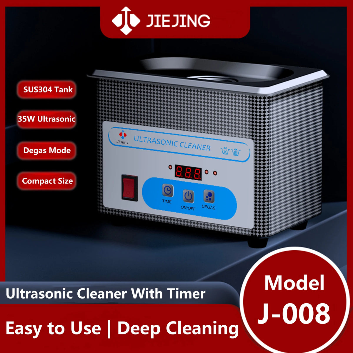 800Ml Ultrasonic Cleaner 40Khz Ultra Sonic Cleaner with Timer Ultrasonic Jewelry Cleaner Ultrasonic Cleaning Machine